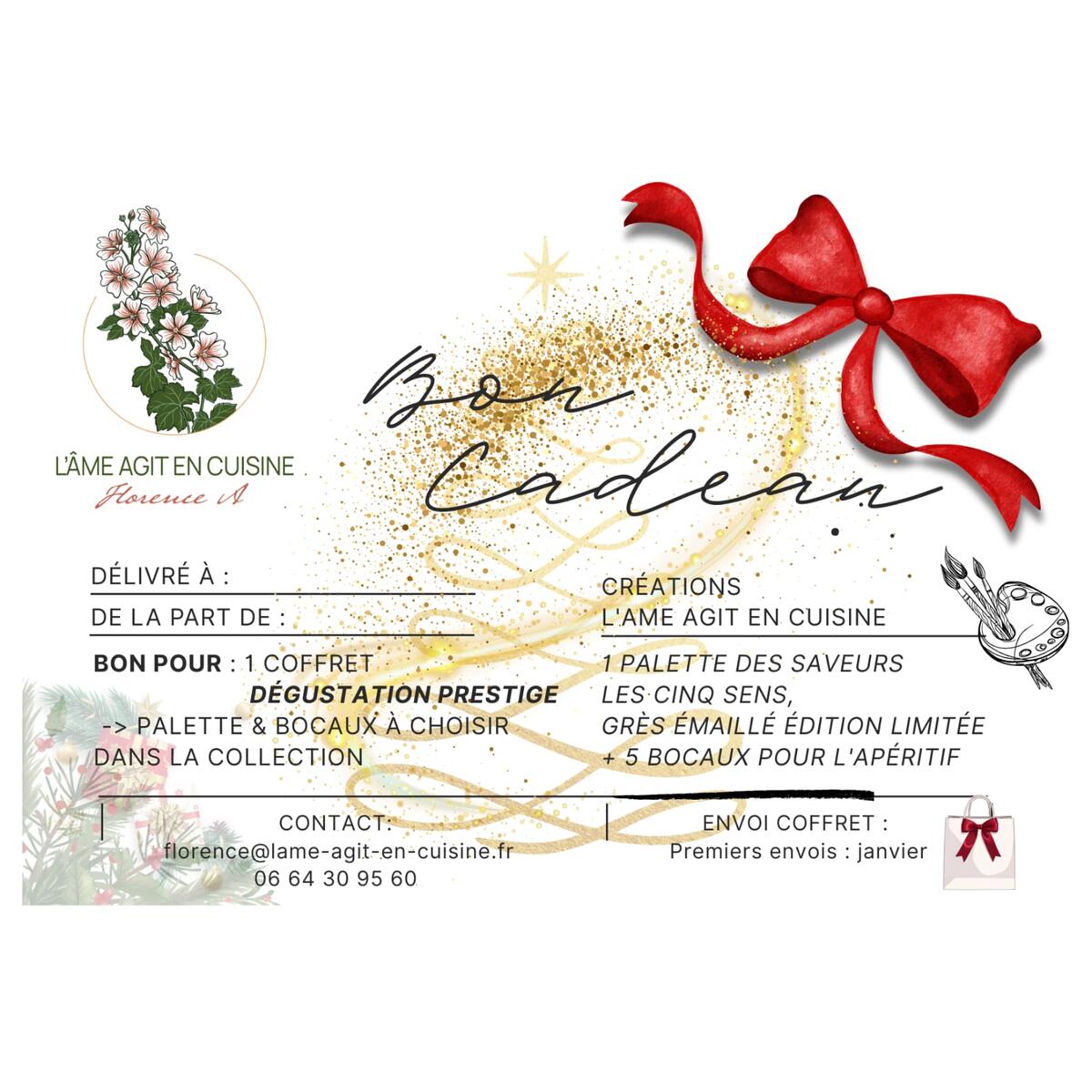 Bon  cadeau - Coffret Dégustation Prestige